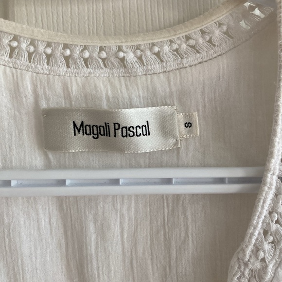 Magali Pascal 100% cotton white blouse. Size S. In excellent condition. - Picture 6 of 8